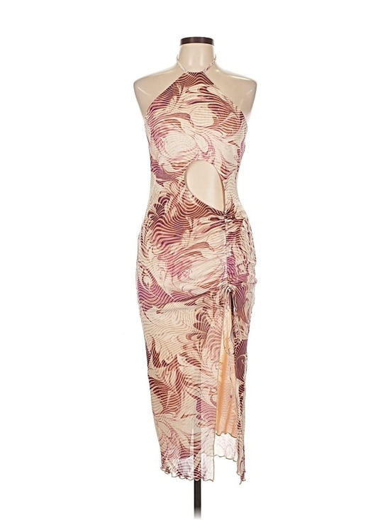 Forever 21 Dresses & Skirts - Forever 21 Pale Pink Cut-out Halter Midi Dress, Large